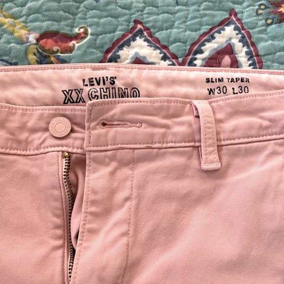 Levi's XX Chino Slim Taper (30x30) Pink Pants - Picture 3 of 4